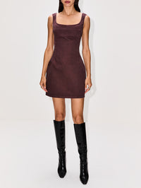 Denim Dress,MAGDA BUTRYM,BROWN,Image 2