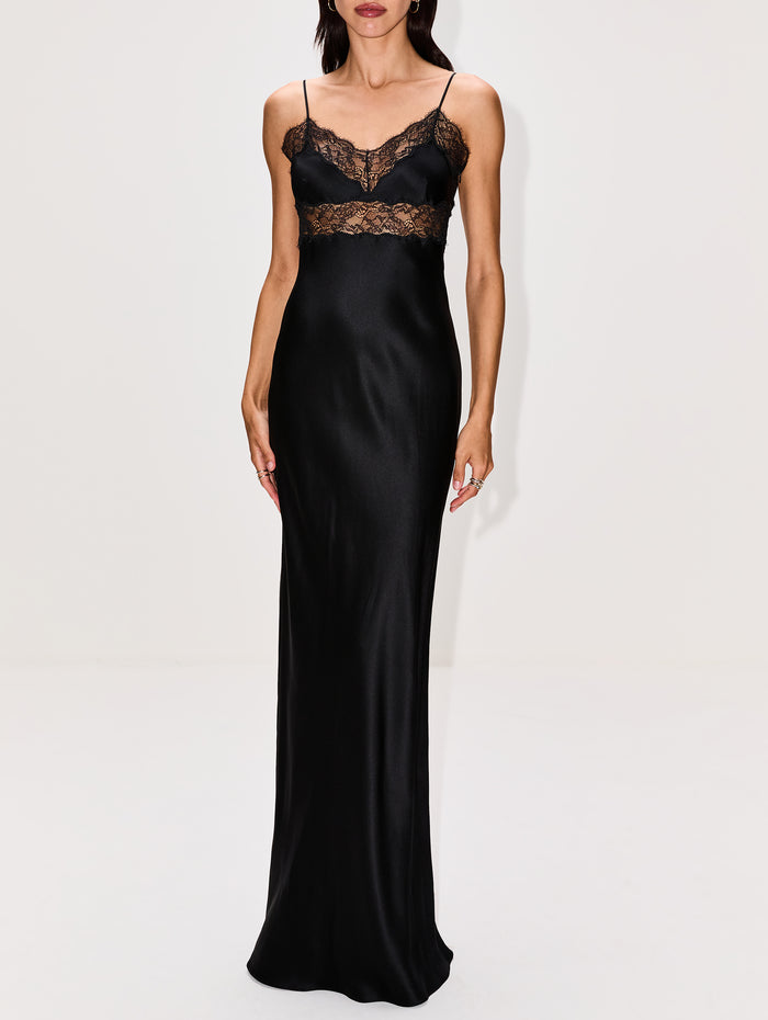 Adelie Gown,NILI LOTAN,BLACK,Image 1