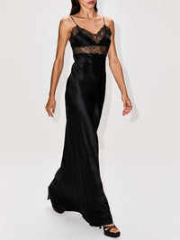 Adelie Gown,NILI LOTAN,BLACK,Image 3
