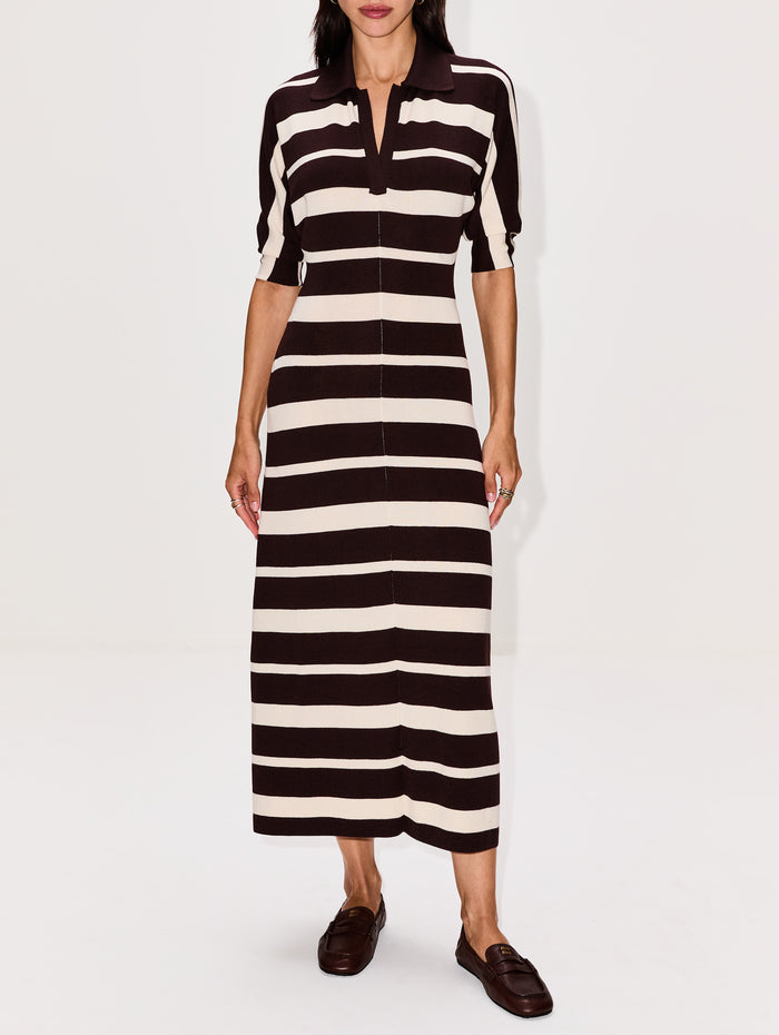 Solana Dress,PROENZA SCHOULER,BROWN MULTI,Image 1