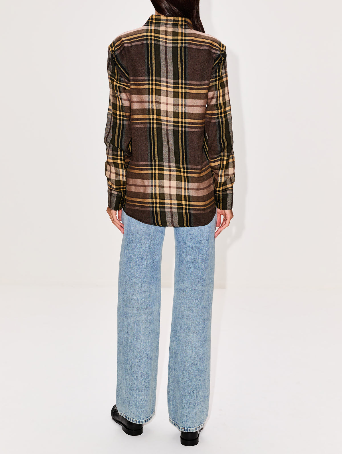 Relaxed Blouse,SAINT LAURENT,GARDEN CHECK,Image 3