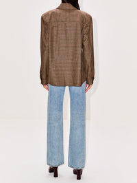 Flat Pocket Overshirt,SAINT LAURENT,BEIGE/MARRON/NOIR,Image 3