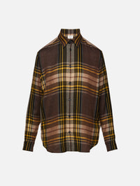 Relaxed Blouse,SAINT LAURENT,GARDEN CHECK,Image 1