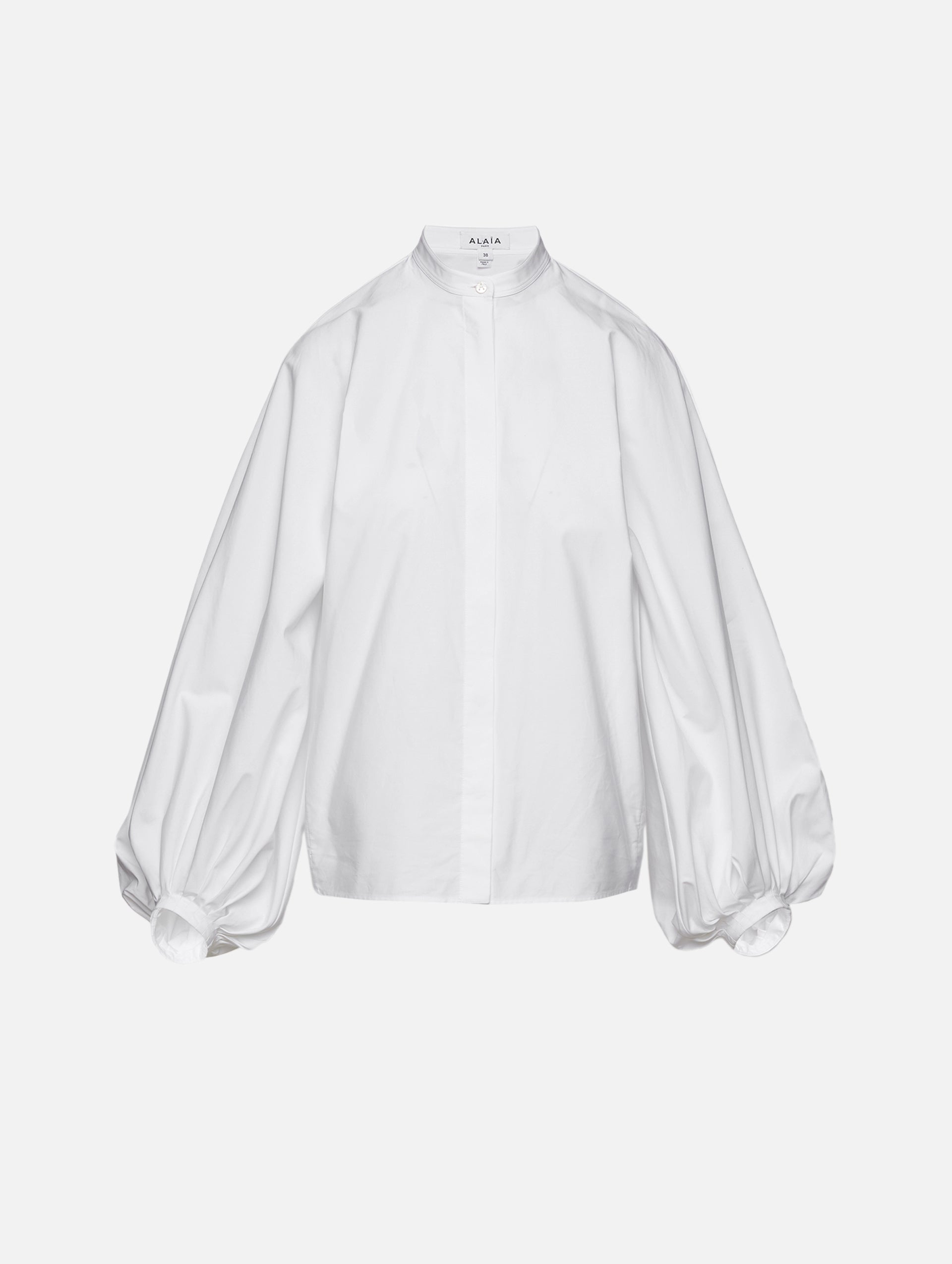 【L'AUBE BLANC】Raffle balloon cape Blouse Raffle balloon cape Blouse[White] – L'AUBE BLANC