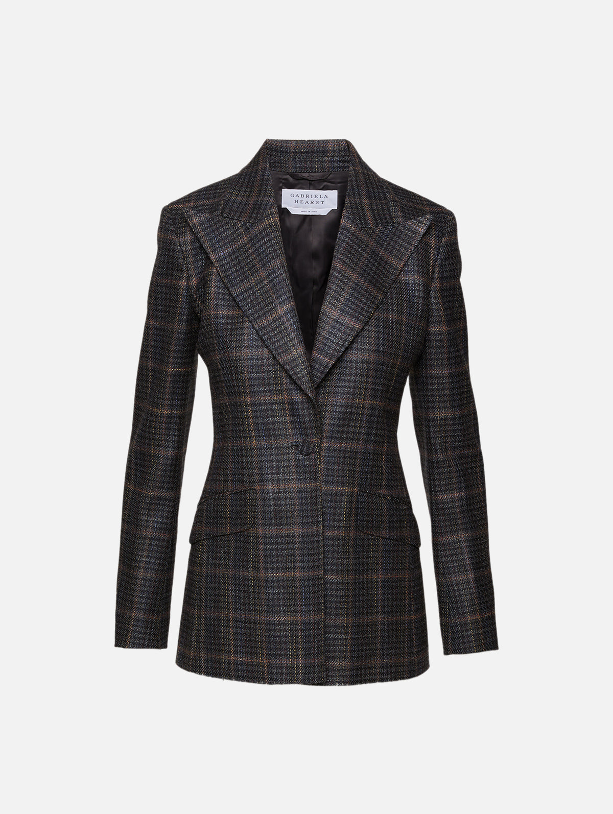 Leiva Blazer,GABRIELA HEARST,CHARCOAL MULTI,Image 1