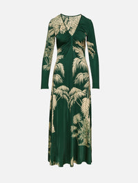 Alma Bordada Midi Dress,JOHANNA ORTIZ,EMERALD GREEN/ECRU,Image 1