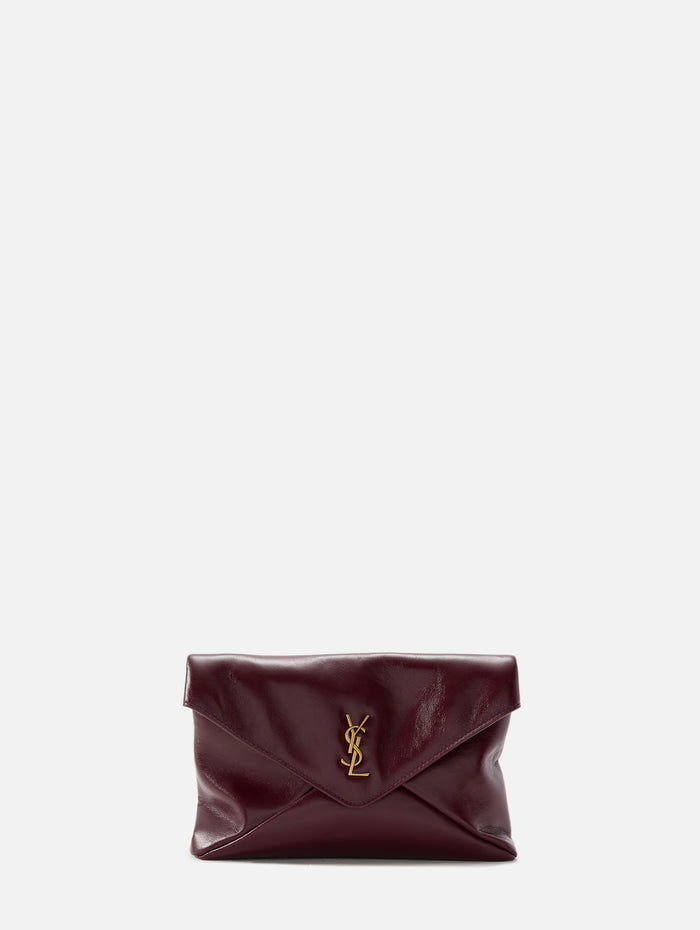 Small Pouch,SAINT LAURENT,DARK RUBY,Image 1