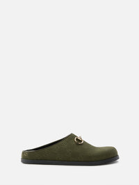 Sol Flat Mule,GUCCI,GREEN,Image 1