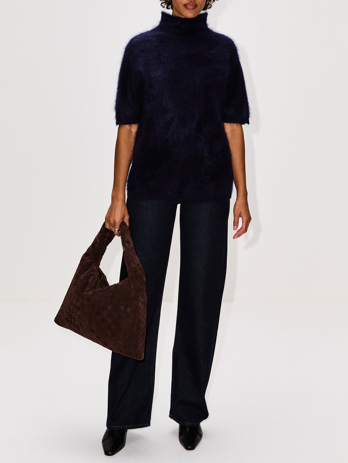 Madelene T-Shirt,LISA YANG,NAVY BRUSHED,Image 2