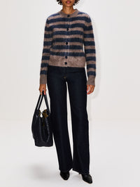 Azalea Cardigan,LISA YANG,TRUFFLE/NIGHT FALL BRUSHED,Image 2