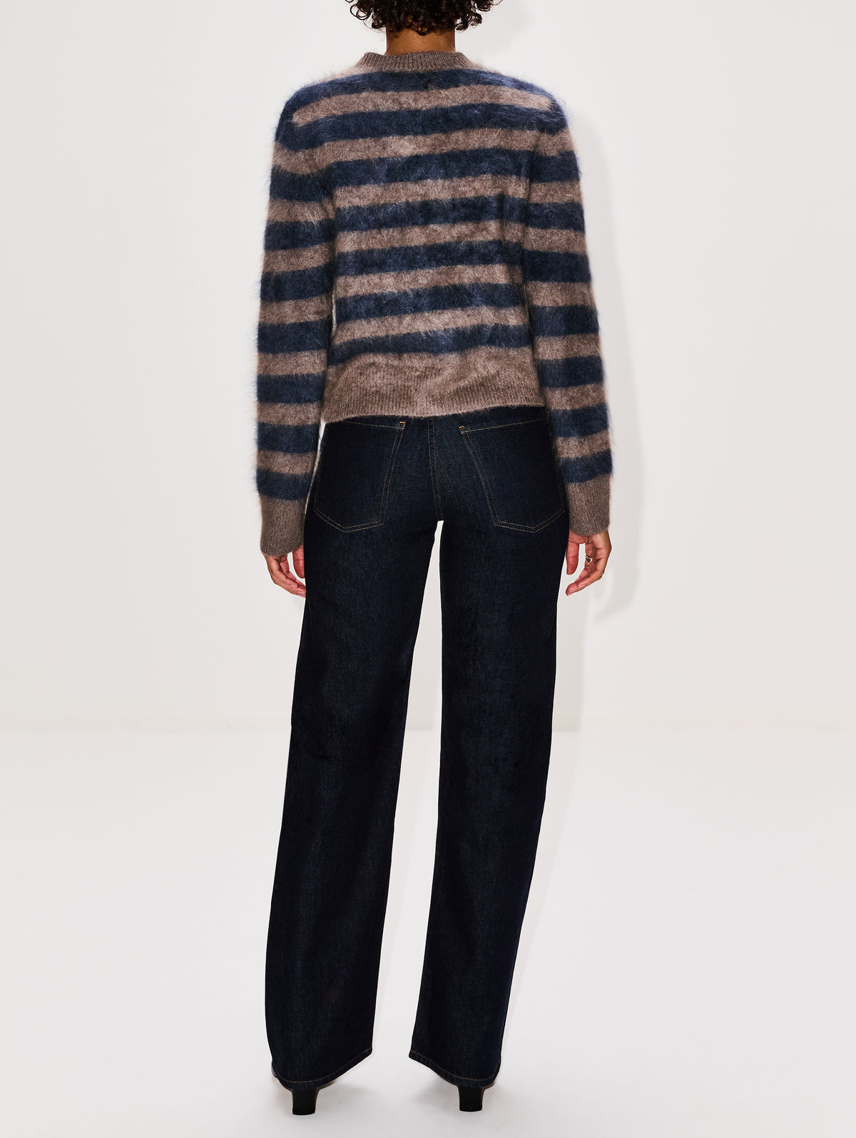 Azalea Cardigan,LISA YANG,TRUFFLE/NIGHT FALL BRUSHED,Image 3