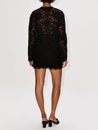 Lace Jacket,DOLCE & GABBANA,BLACK,Image 3