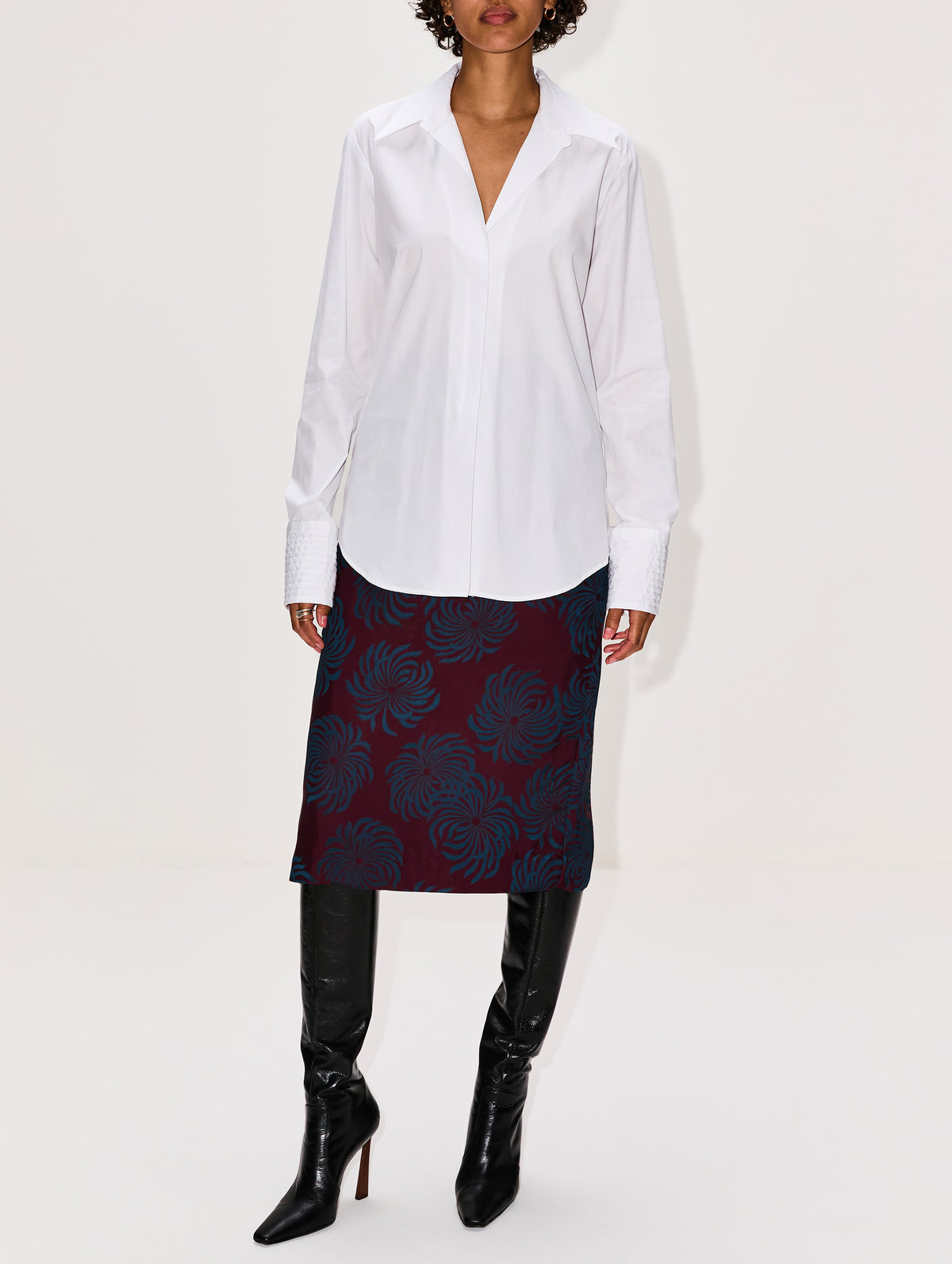 Celinta Shirt,DRIES VAN NOTEN,WHITE,Image 2