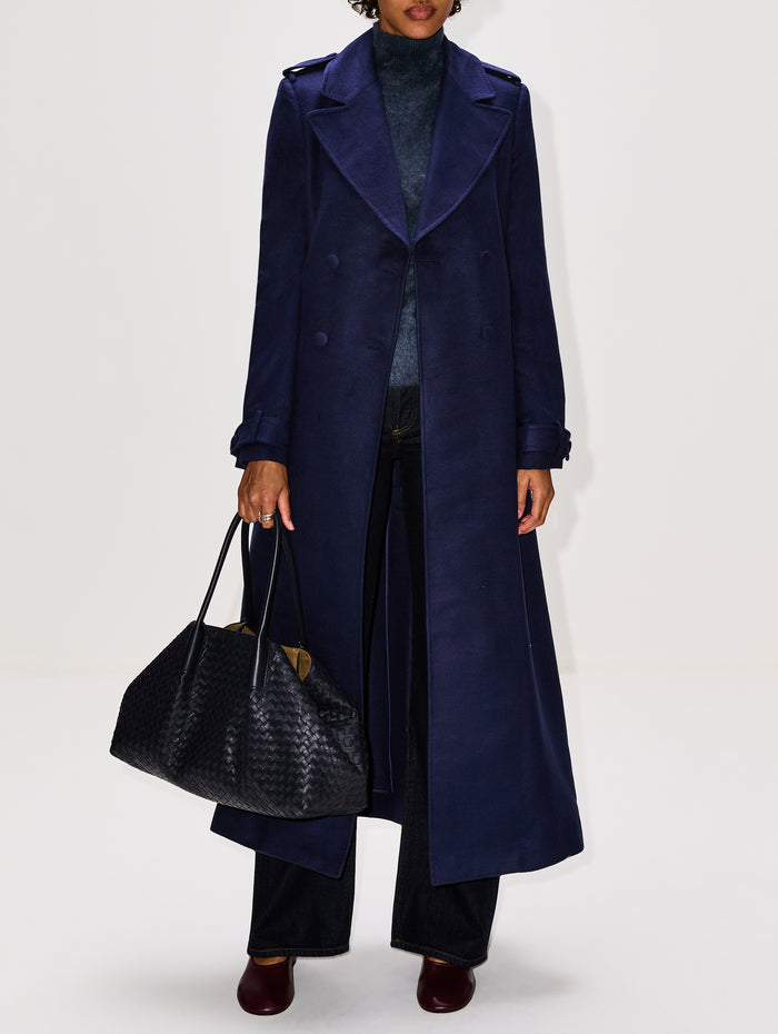 Houstt Coat,GABRIELA HEARST,NAVY,Image 1