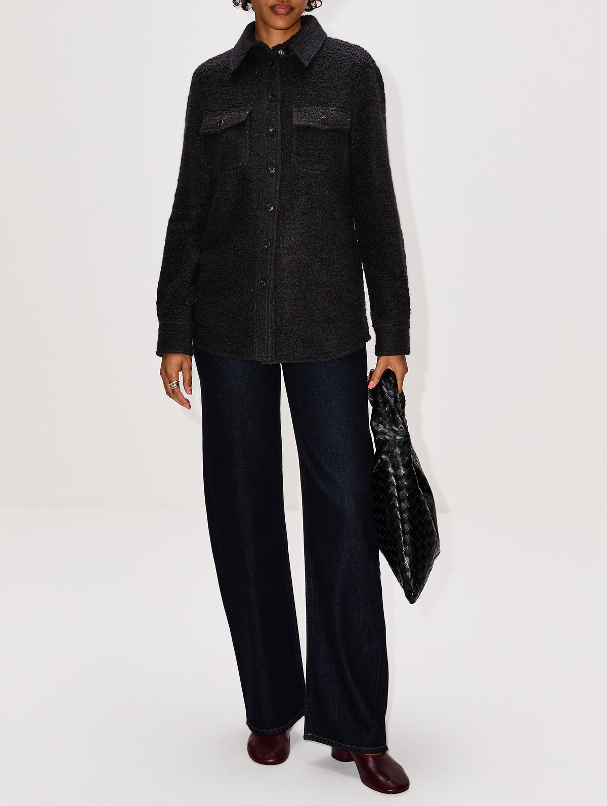 John Austin Shirt,GABRIELA HEARST,CHARCOAL,Image 2