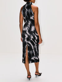 Sleeveless High Neck Dress,GIVENCHY,GREY MIX,Image 4