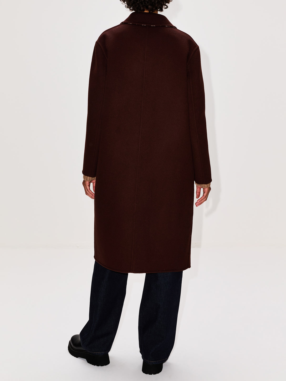 GG Coat,GUCCI,BROWN/PINK,Image 3