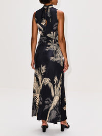 Moon Goddess Ankle Dress,JOHANNA ORTIZ,BLACK/ECRU,Image 4