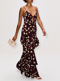 Reinterpretation Maxi Dress,JOHANNA ORTIZ,DARK CHOCOLATE,Image 3