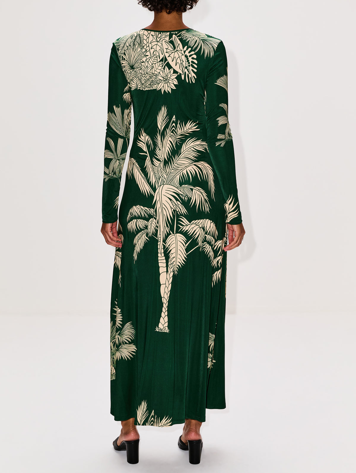 Alma Bordada Midi Dress,JOHANNA ORTIZ,EMERALD GREEN/ECRU,Image 4