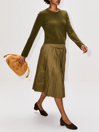 Cora Skirt,LA LIGNE,ARTICHOKE,Image 3