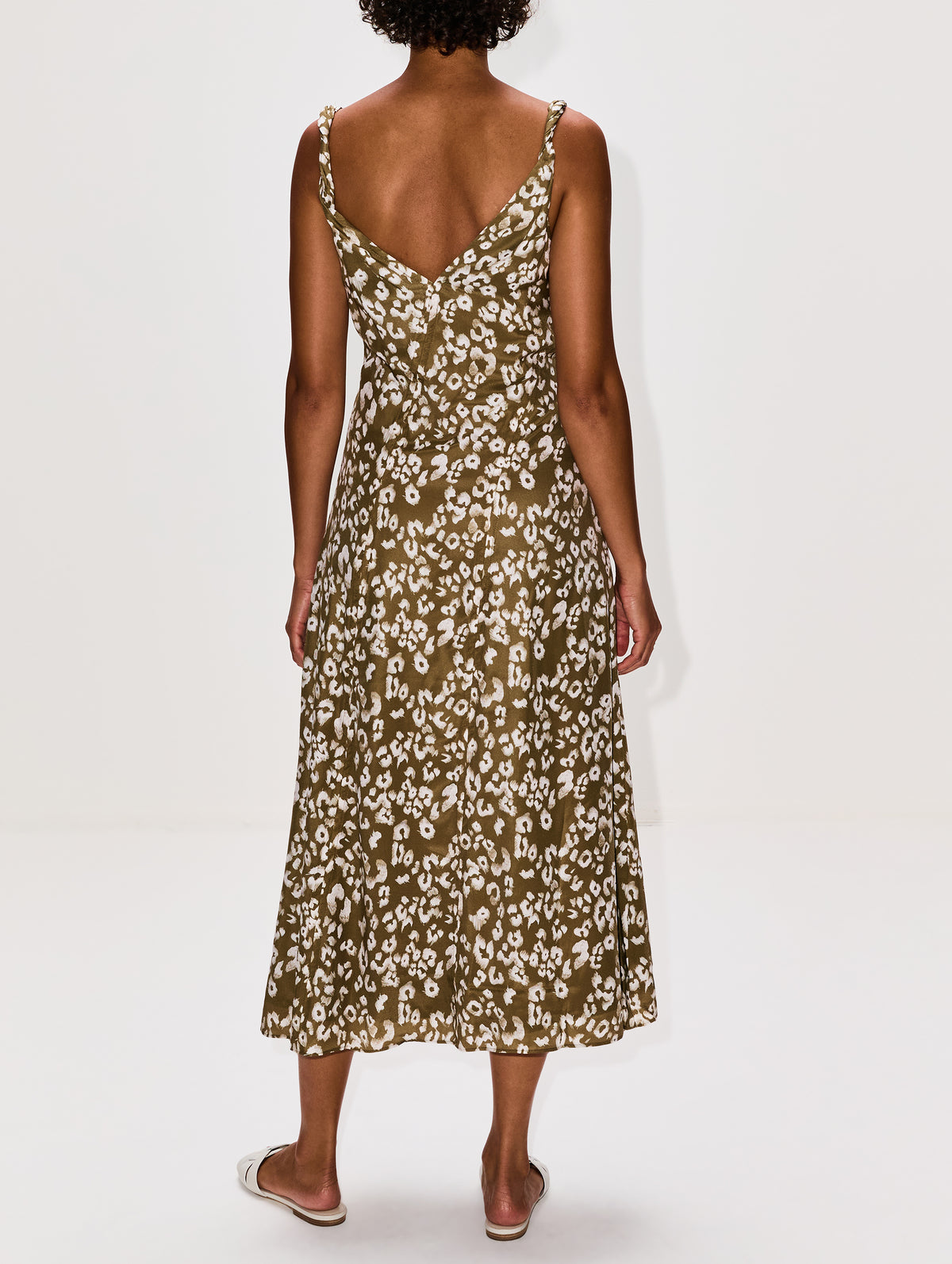 Joelle Dress,LA LIGNE,ARTICHOKE CREAM,Image 4