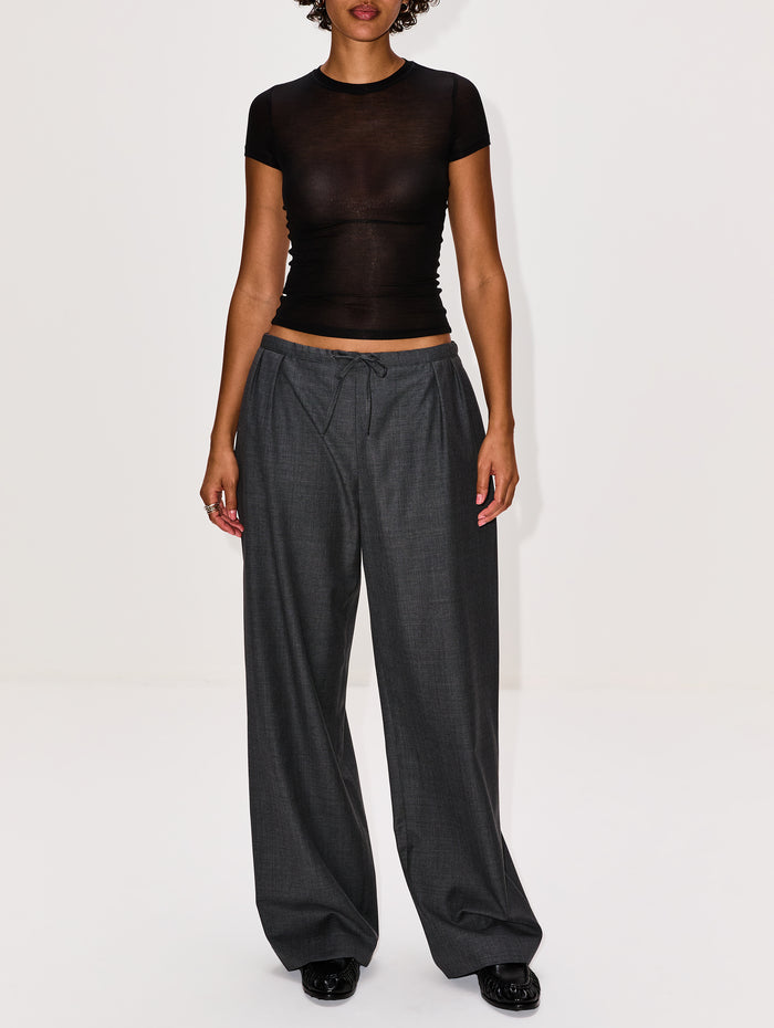 Cove Wide Pant,LOULOU DE SAISON,ANTHRACITE,Image 1