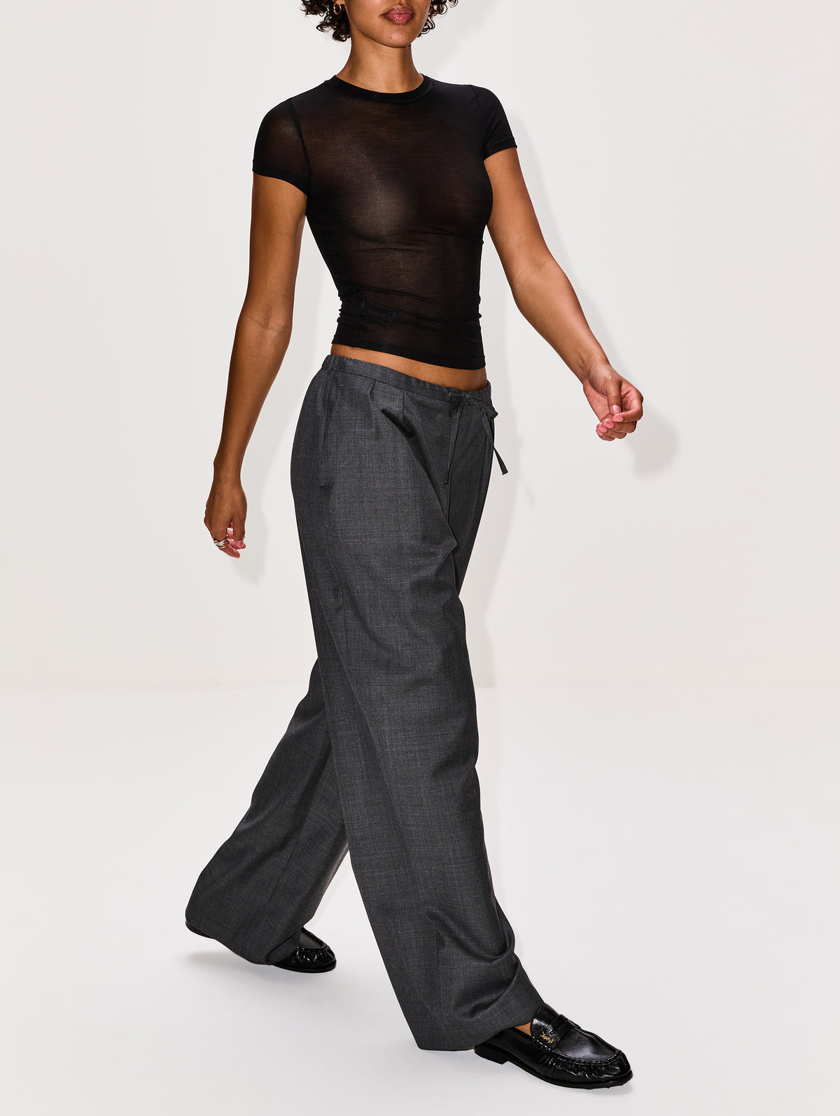 Cove Wide Pant,LOULOU DE SAISON,ANTHRACITE,Image 3