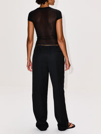 Elemental Sheer Baby Tee,PARIS GEORGIA,BLACK,Image 3