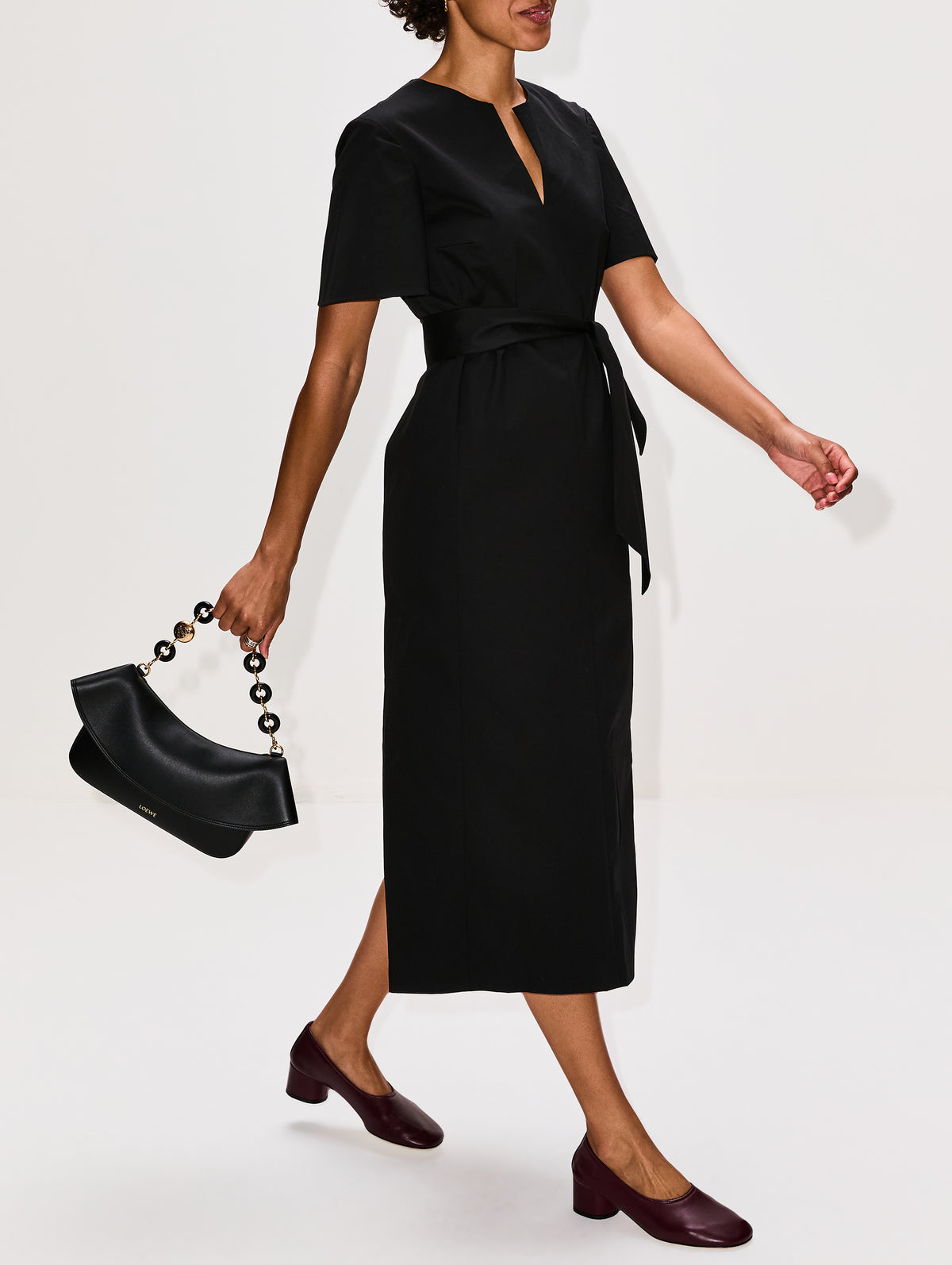 Nikolai Dress,PARTOW,BLACK,Image 3