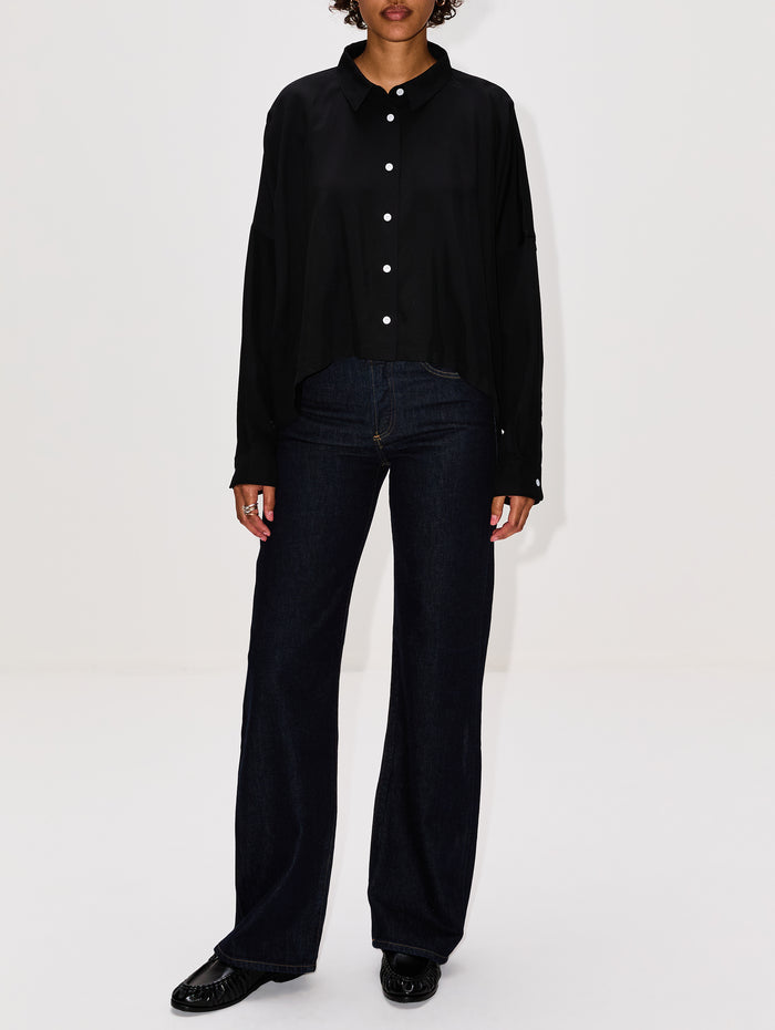 Zad Top,PROENZA SCHOULER,BLACK,Image 1