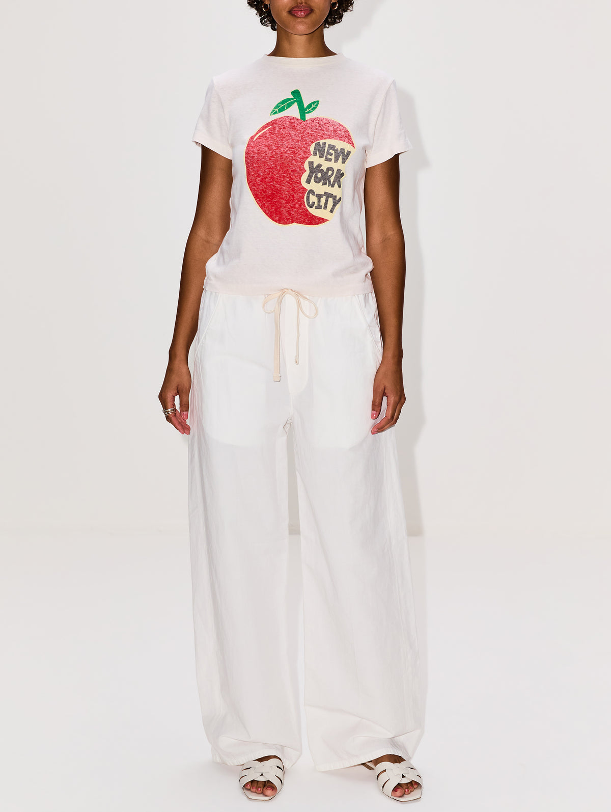 Classic Tee,RE/DONE,VINTAGE WHITE,Image 2