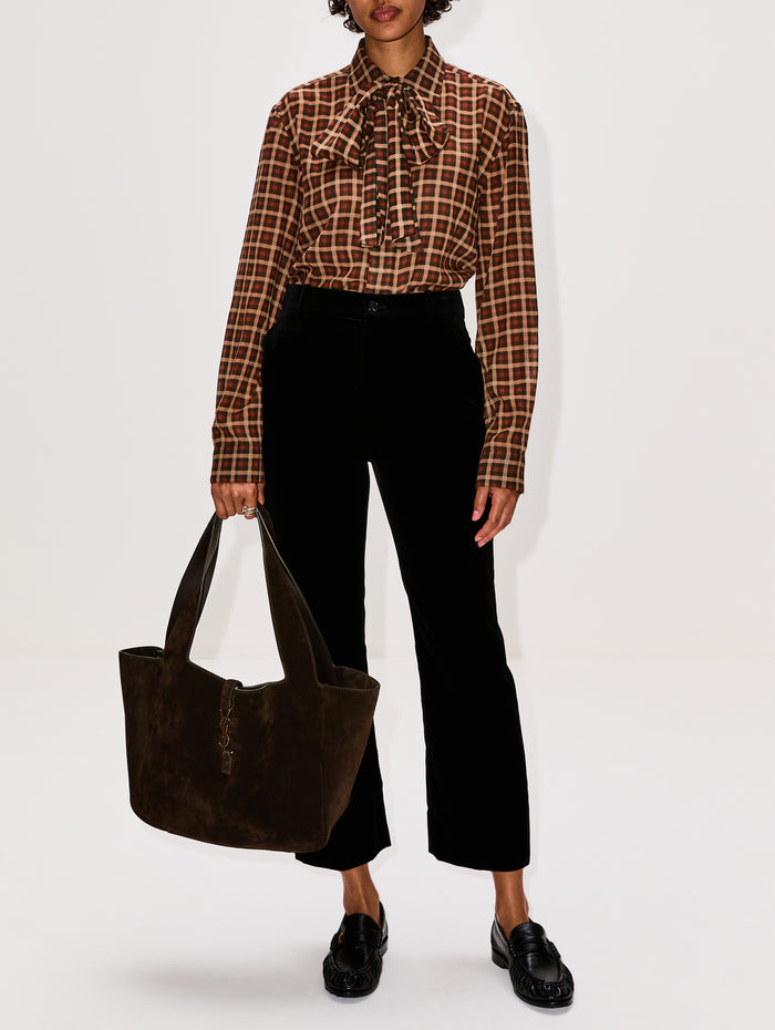 Bea Suede Softy Tote,SAINT LAURENT,LIGHT MUSK,Image 1