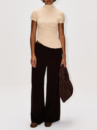 Meadow Pant,PROENZA SCHOULER WHITE LABEL,CHOCOLATE,Image 2