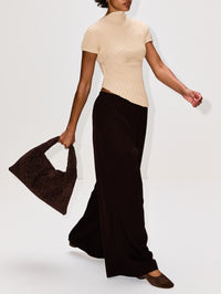 Meadow Pant,PROENZA SCHOULER WHITE LABEL,CHOCOLATE,Image 3