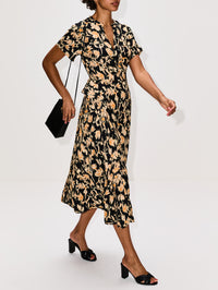 Nadya Mini Dress,ULLA JOHNSON,TOURMALINE,Image 3