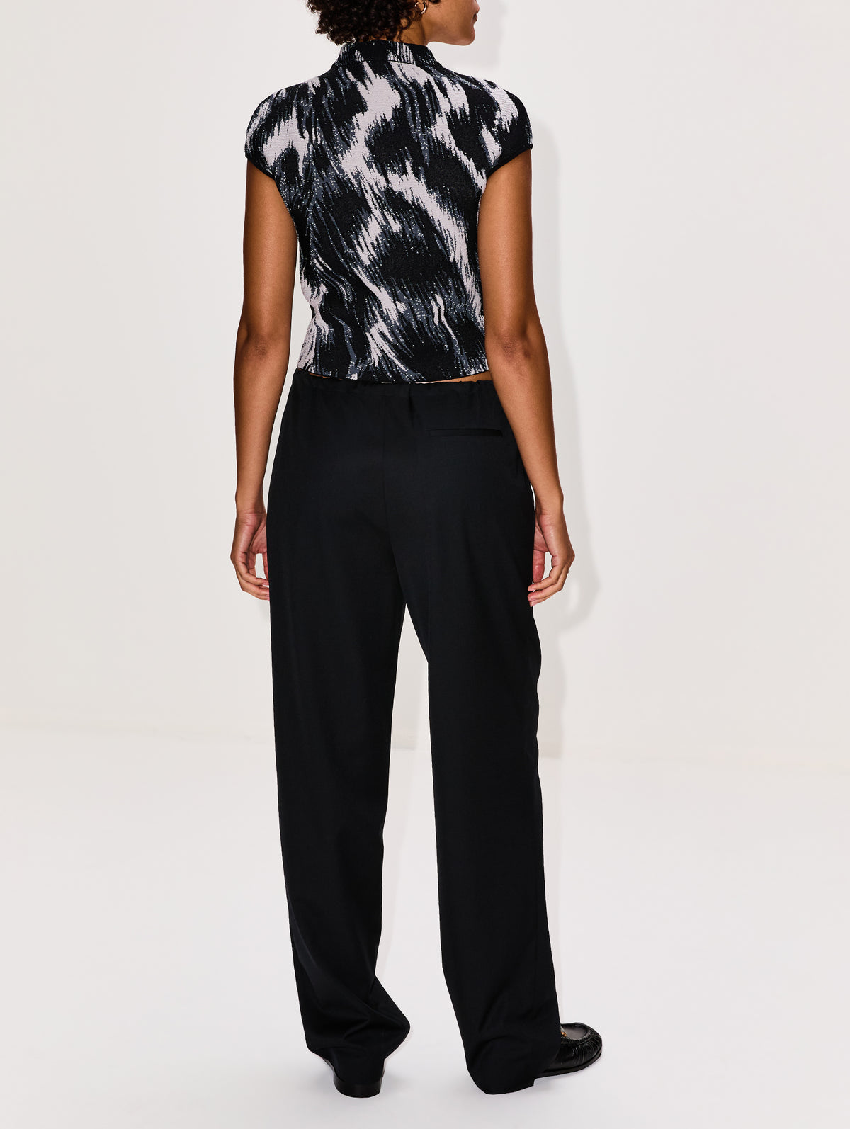 Short Sleeve Crop Top,GIVENCHY,GREY MIX,Image 3