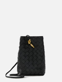 Phone Pouch,BOTTEGA VENETA,BLACK,Image 1