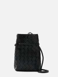 Phone Pouch,BOTTEGA VENETA,BLACK,Image 3