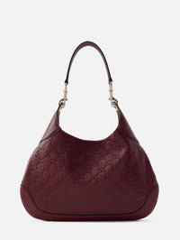 Gucci B Medium Shoulder Bag,GUCCI,ROSSO ANCORA,Image 3