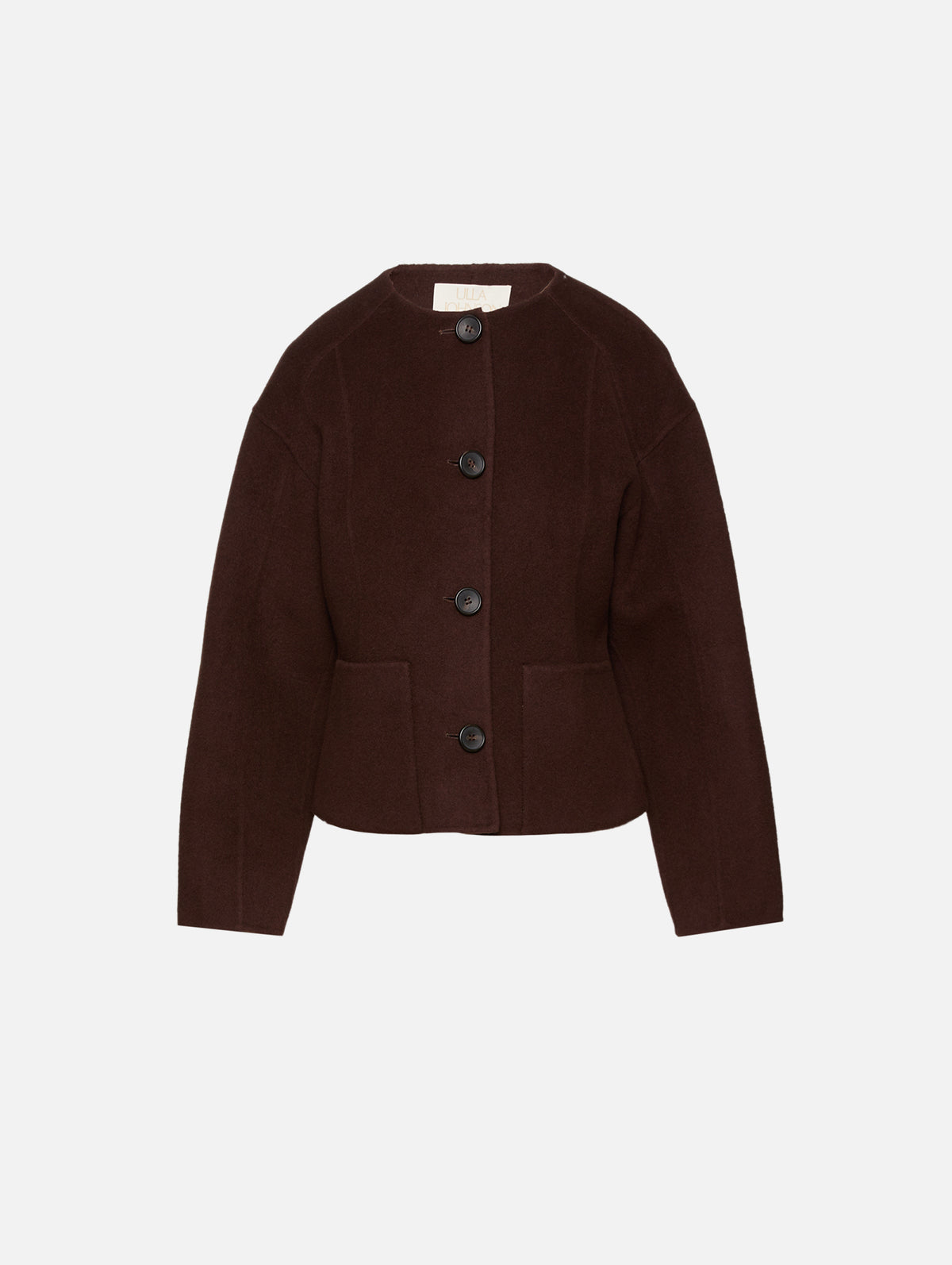 Elsie Double Faced Wool Coat,ULLA JOHNSON,SABLE,Image 1