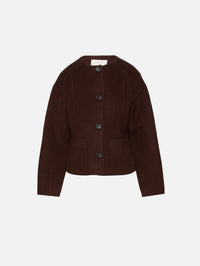 Elsie Double Faced Wool Coat,ULLA JOHNSON,SABLE,Image 1