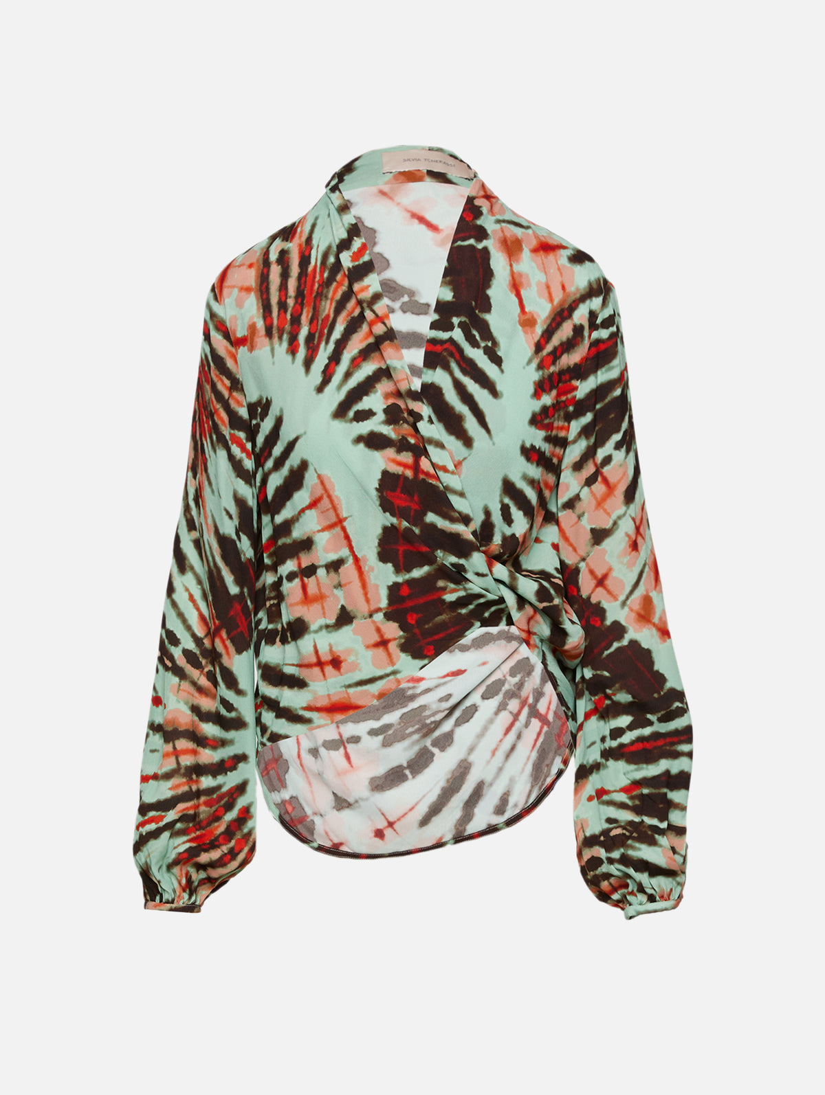 Honey Blouse,SILVIA TCHERASSI,MINT TIE DYE,Image 1