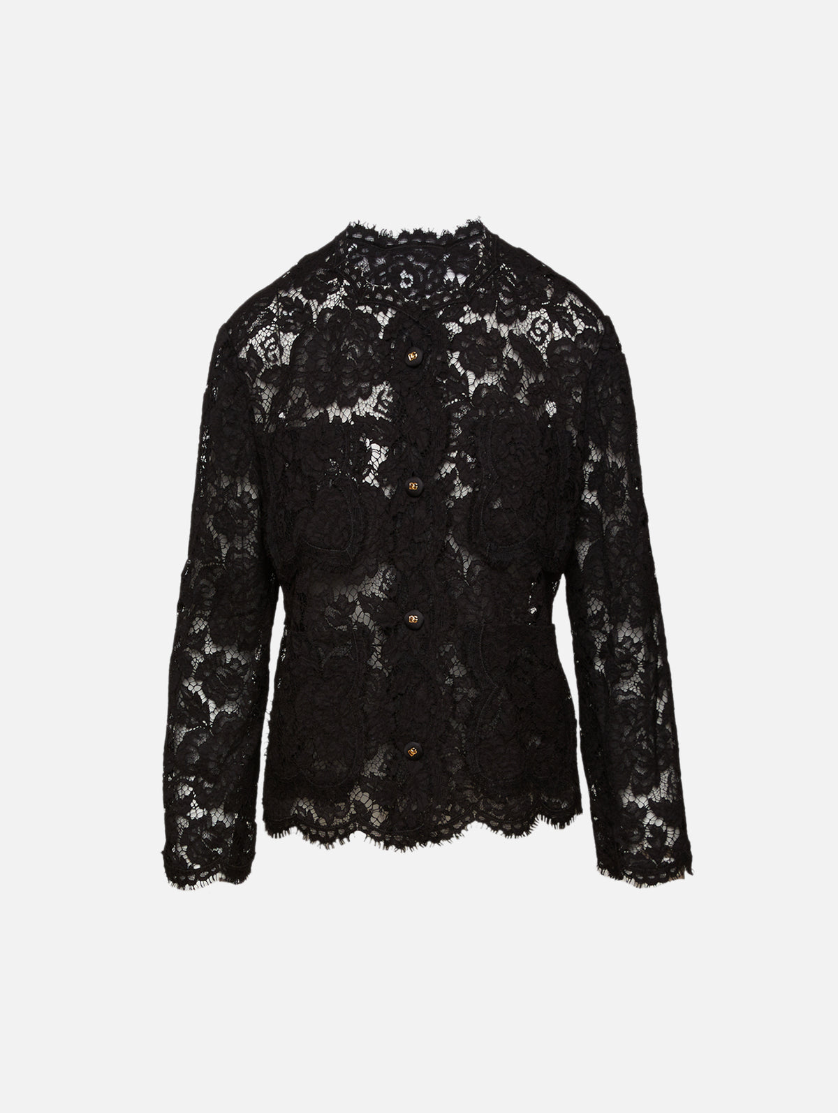 Lace Jacket,DOLCE & GABBANA,BLACK,Image 1