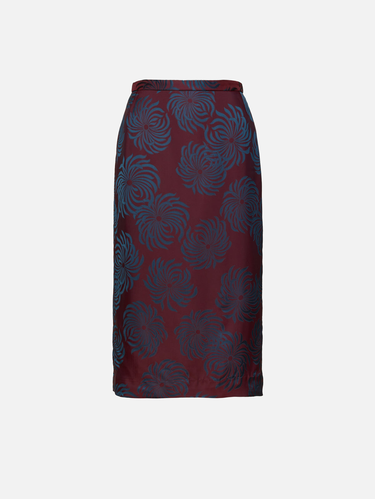 Sokna Skirt,DRIES VAN NOTEN,BURGUNDY,Image 1