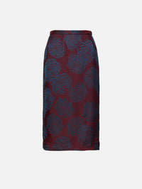 Sokna Skirt,DRIES VAN NOTEN,BURGUNDY,Image 1