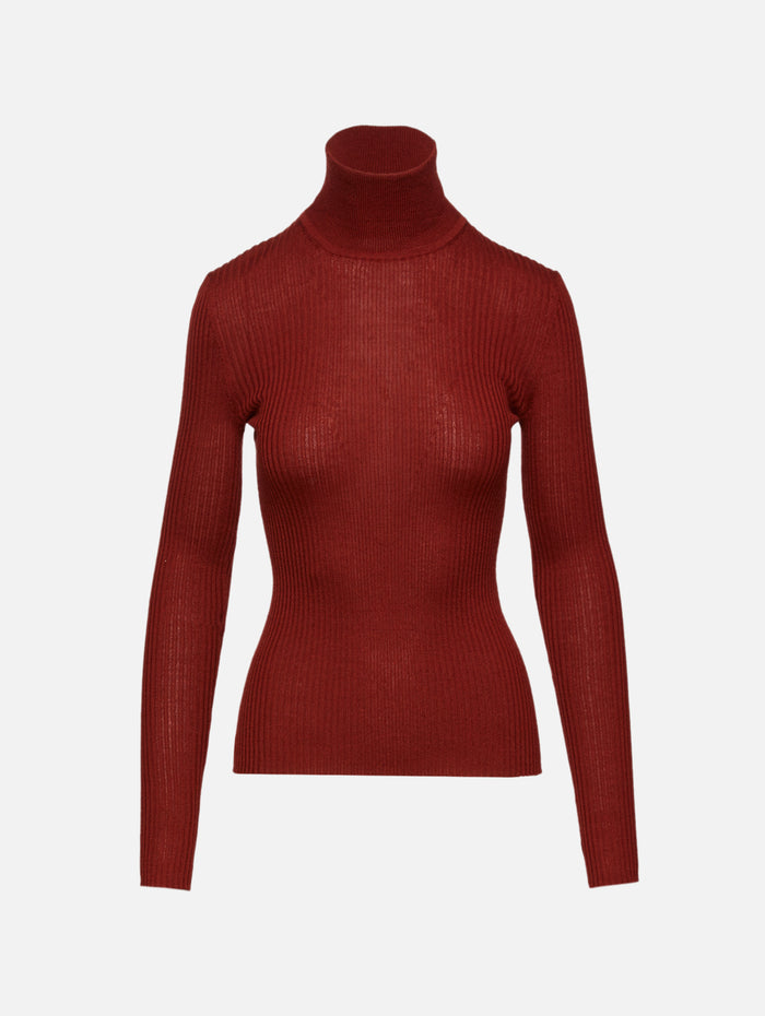 Peppe Turtleneck Sweater,GABRIELA HEARST,BURNT SIENNA,Image 1