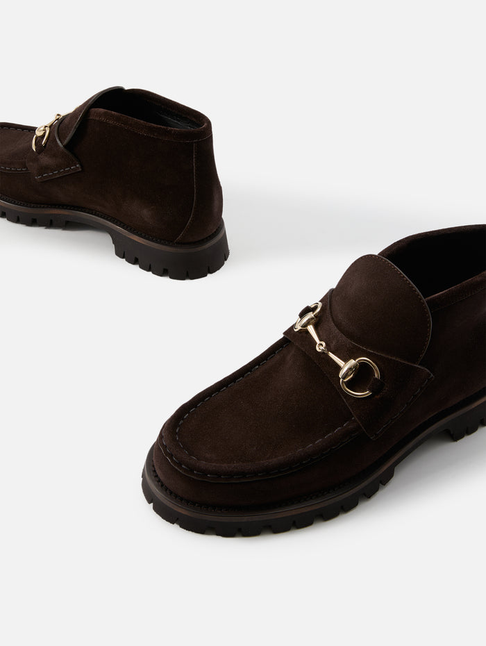 Sylke Moccasin,GUCCI,DARK BROWN,Image 1