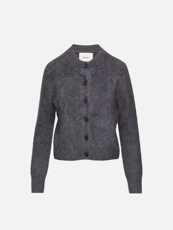 Azalea Cardigan,LISA YANG,GRAPHITE,Image 1