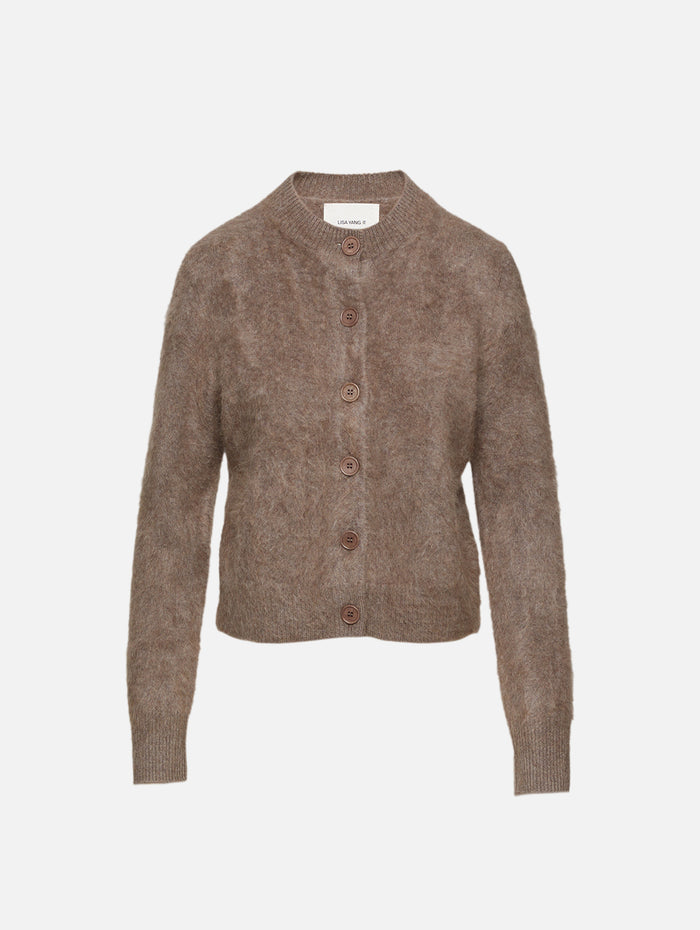 Azalea Cardigan,LISA YANG,TRUFFLE BRUSHED,Image 1